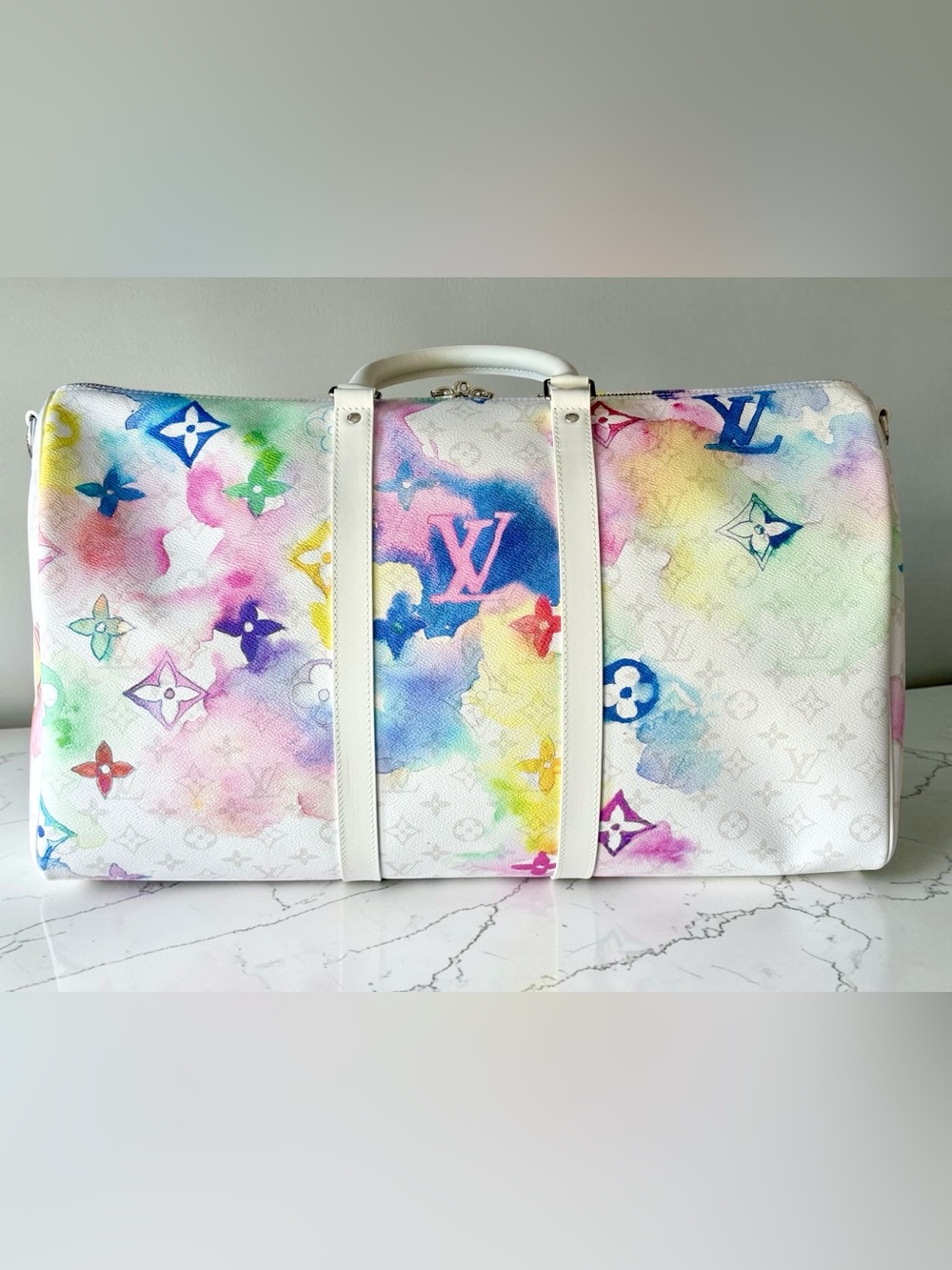 🌸Louis Vuitton Watercolor Keepall B 50🌸 - Picture 5 of 16